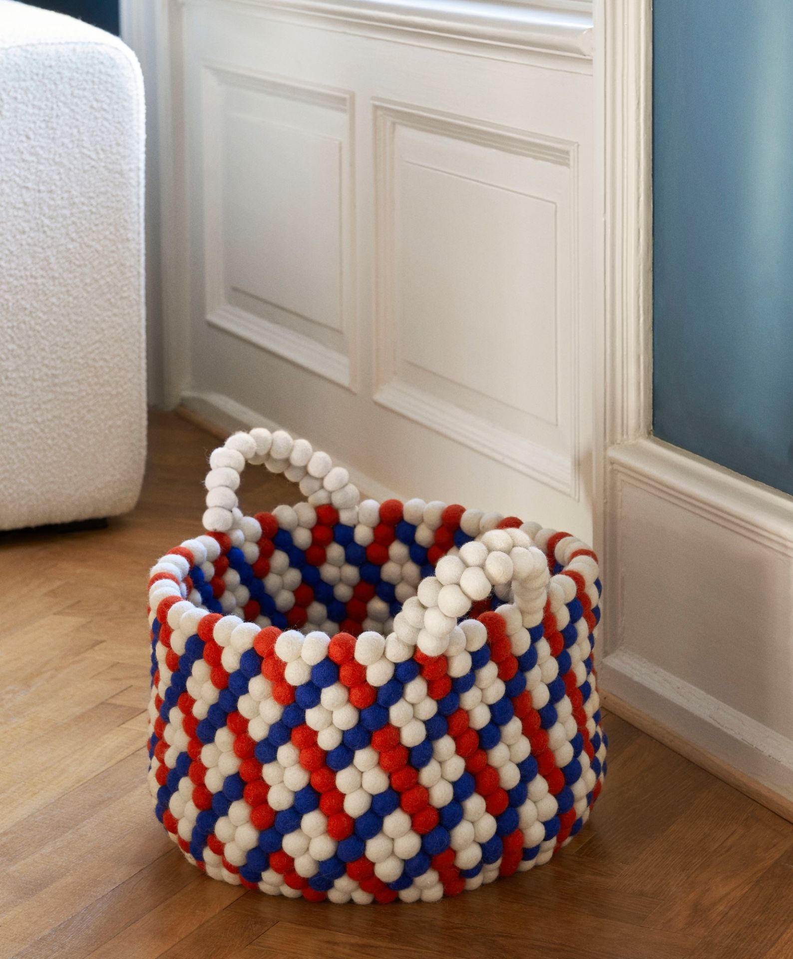 HAY Bead Basket バスケット BEAD BASKET WITH HANDLE（バスケット）HAY(ヘイ)｜北欧家具の
